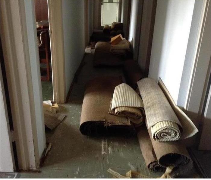 Water damage was caused by a crack on one of the apartment bathroom toilets in North Miami